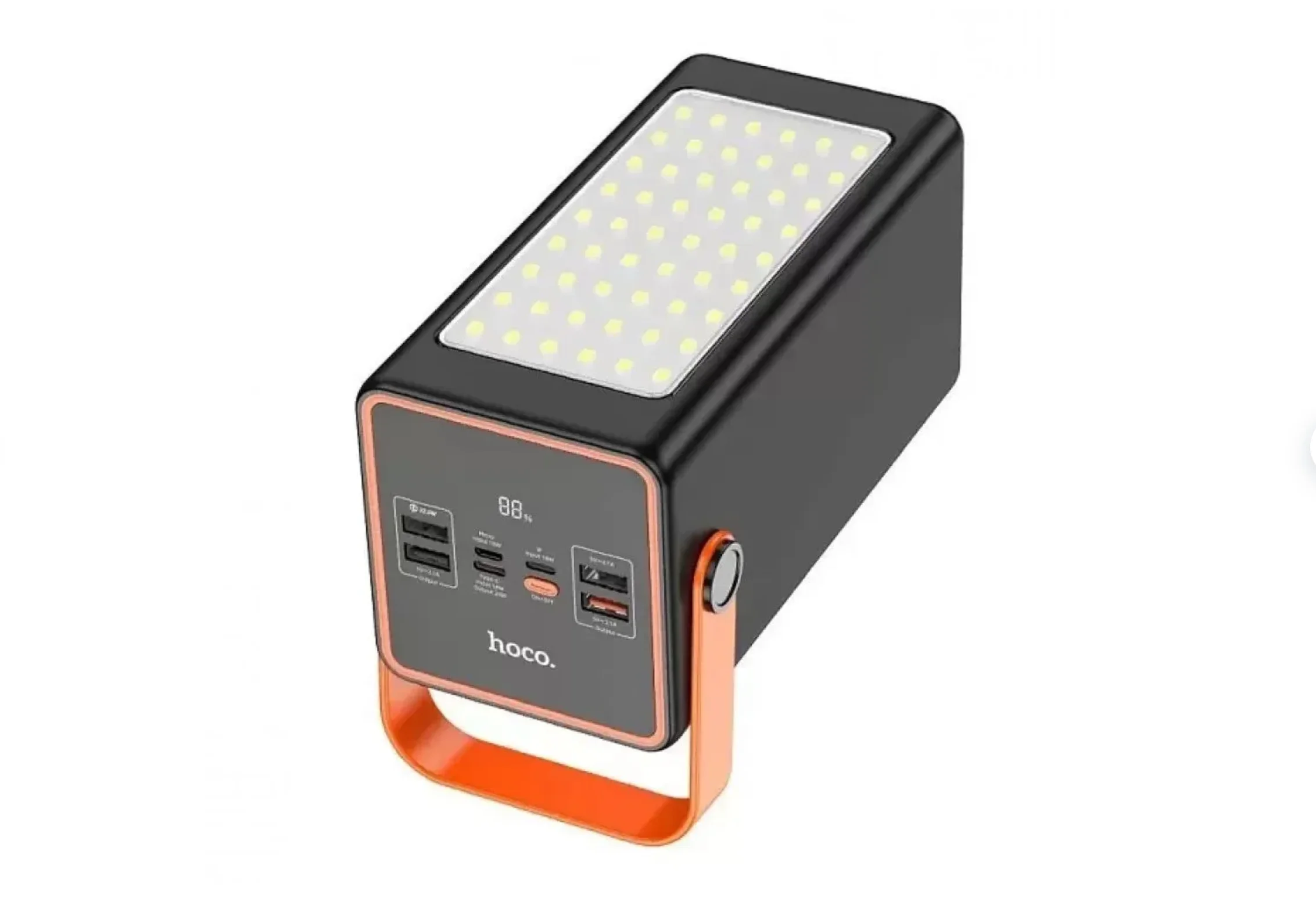 Белый power Bank с поддержкой QC3.0, 22,5 Вт, 100.000/ 90.000/ 80000 / 60000 / 50000 / 30000 мАч