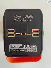 Белый power Bank с поддержкой QC3.0, 22,5 Вт, 100.000/ 90.000/ 80000 / 60000 / 50000 / 30000 мАч