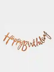 Пудровый растяжка из букв Happy birthday для дня рождения