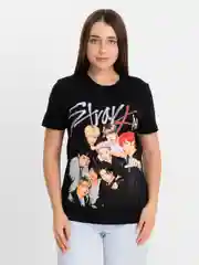Красный футболка Stray kids,(G)i-DLE,BLACK PINK подростковая светящаяся в темноте