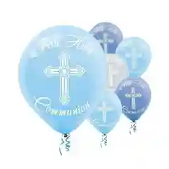 Шар латексный 12" на крещение, набор 15 шт