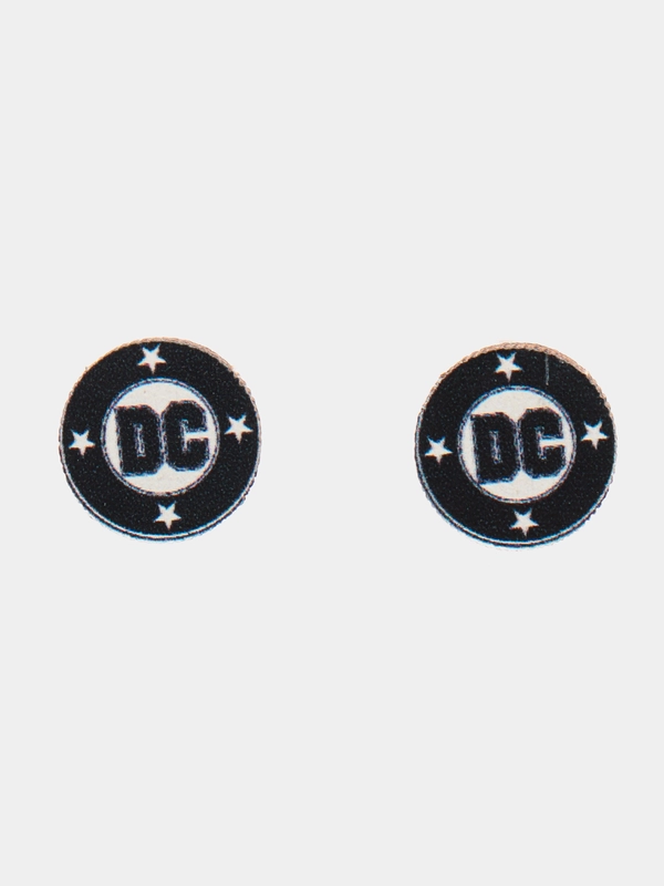 Серьги-пусеты деревянные "DC"