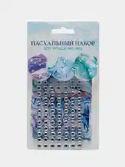 Набор для украшения яиц "Пасха", термонаклейки, наклейки, топпер, стразы, подставки