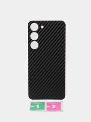 Защитная пленка для Samsung Galaxy S23 под карбон на заднюю часть, назад Самсунг S23 кожа