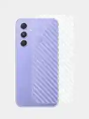 Прозрачный защитная пленка для Samsung Galaxy S24 под карбон на заднюю часть, назад Самсунг S24 кожа