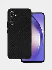 Черный защитная пленка для Samsung Galaxy S24 под карбон на заднюю часть, назад Самсунг S24 кожа