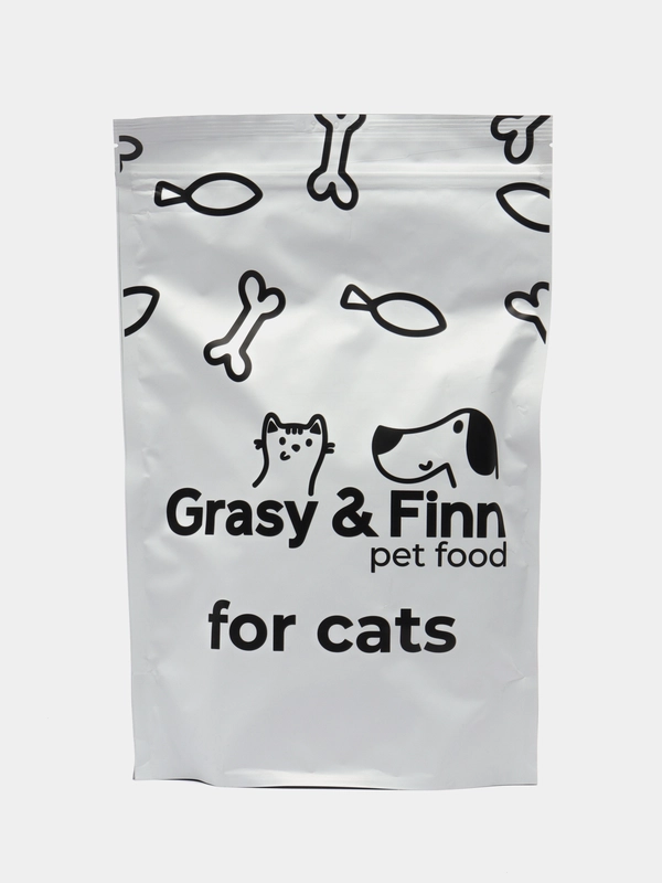 Grasy & Finn сухой корм для котят до 1 года, Индейка, 800 г