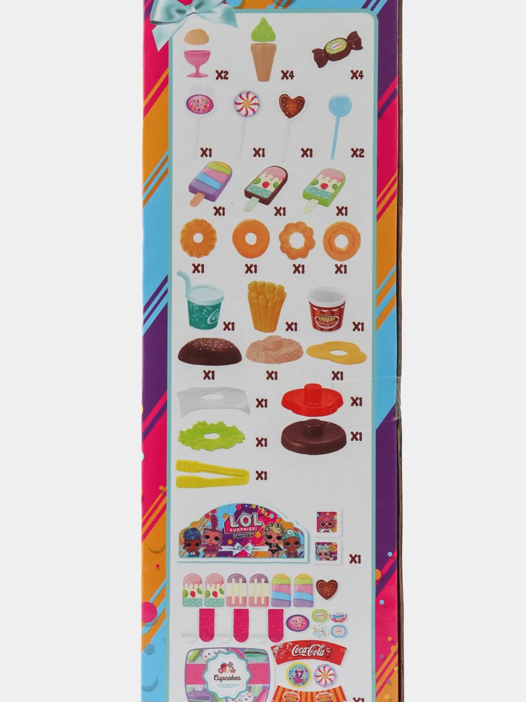 Разноцветный игровой набор Тележка L.O.L Кафе-мороженое с большим Чупа-чупсом