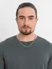 Угольный цепочка на шею мужская