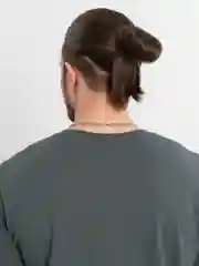 Угольный цепочка на шею мужская