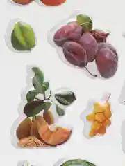 Оранжевый наклейки детские, обьемные, наклейки-стикеры,  с овощами, фруктами, цветами