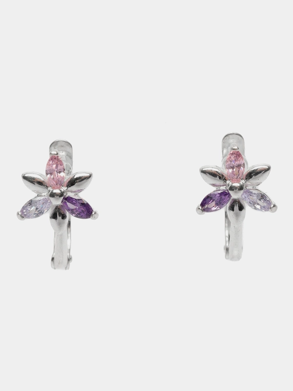 Серьги с фианитами