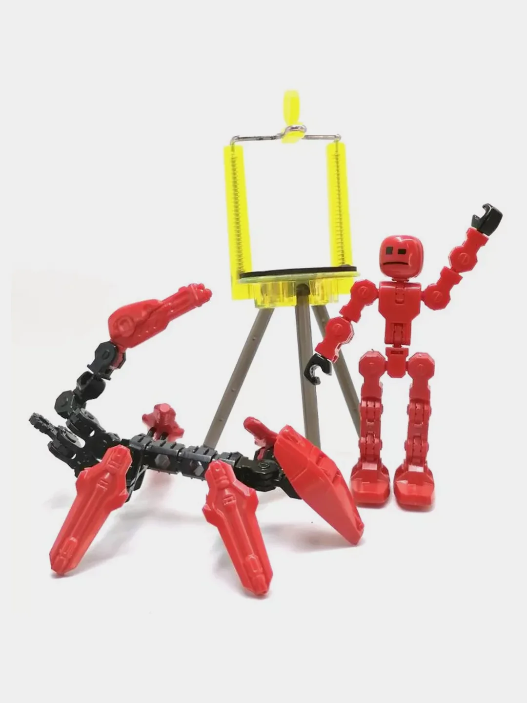 Алый набор Стикбот Робот Stikbot / Студия Кликбот Klikbot / Интерактивный Стикбот Кликбот