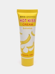 Интимная смазка Hot Kiss Cream на водной основе/ Лубрикант 30 мл/ аромат Банана