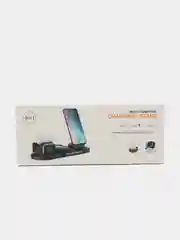 Беспроводная зарядка 4в1 для айфон и андроид, зарядная станция для iphone, android