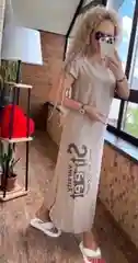 Женское летнее платье, длинное для повседневной носки