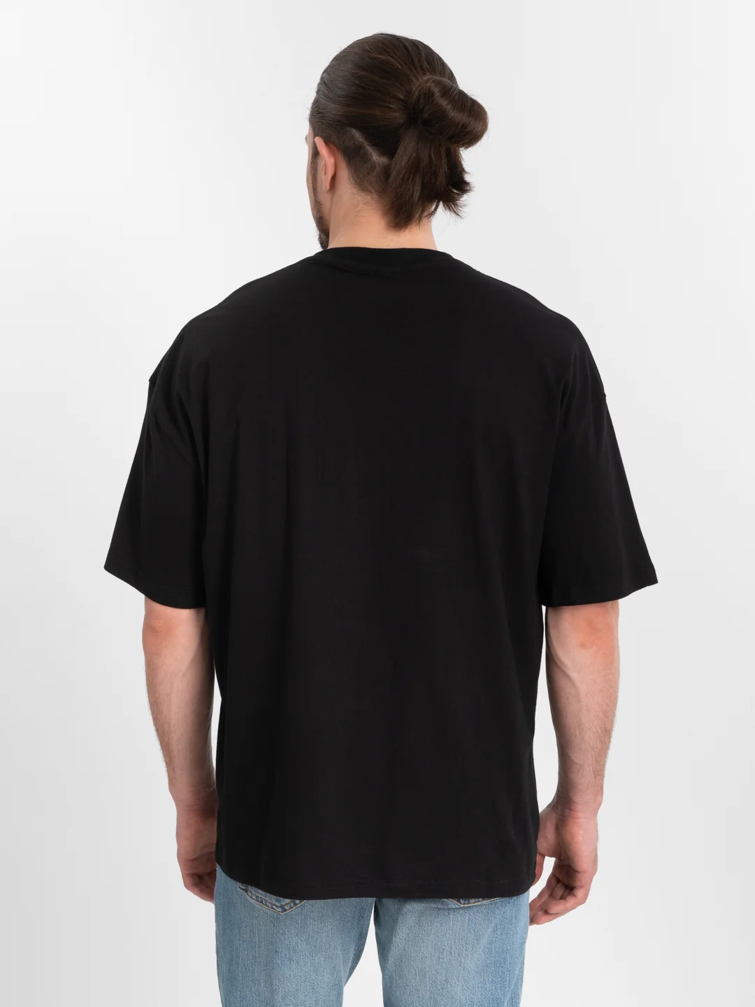 Футболка оверсайз "Извини, но" унисекс, OverSize T-Shirt, хлопок черная