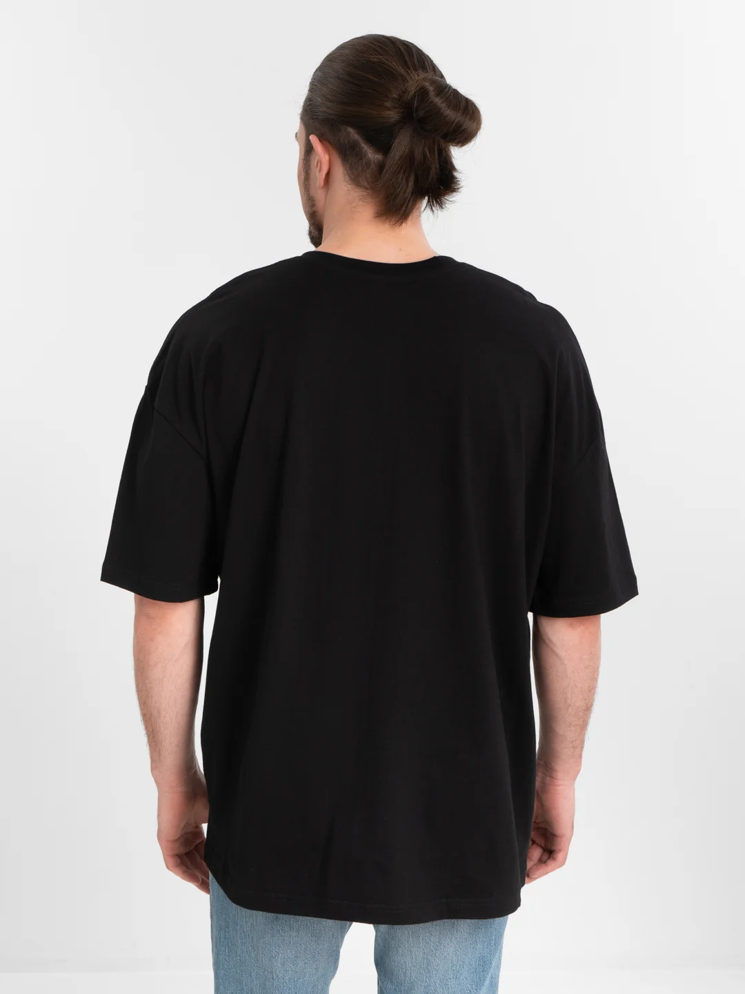 Футболка оверсайз "Батарея", унисекс, OverSize T-Shirt, хлопок, черная