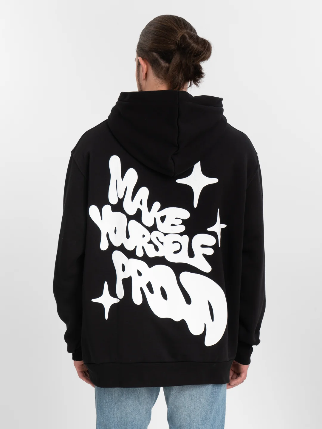 Белый толстовка худи oversize ( оверсайз ) unisex ( унисекс )