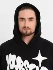 Белый толстовка худи oversize ( оверсайз ) unisex ( унисекс )