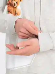Серый меланж толстовка