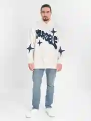 Белый толстовка худи oversize ( оверсайз ) unisex ( унисекс )