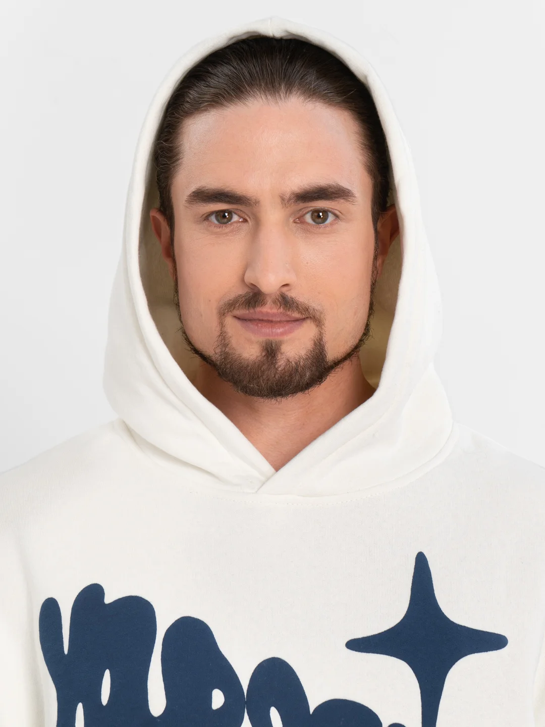 Белый толстовка худи oversize ( оверсайз ) unisex ( унисекс )