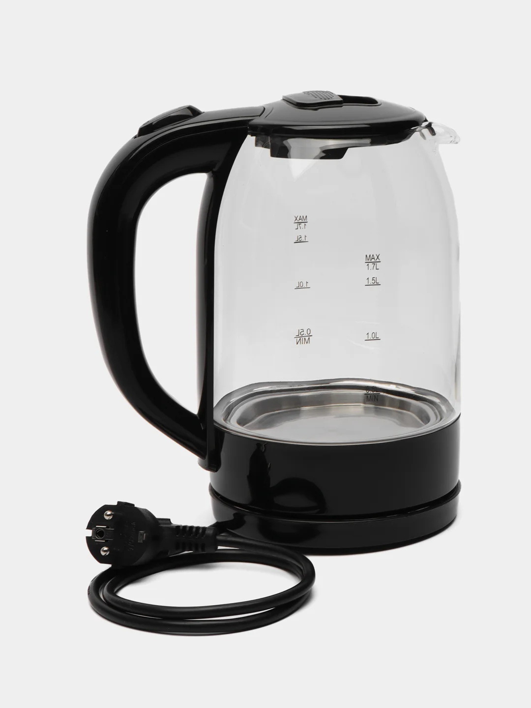 Чайник электрический VITEK VT-7092 1.7 л, прозрачный, черный