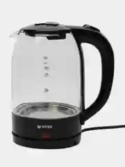 Чайник электрический VITEK VT-7092 1.7 л, прозрачный, черный