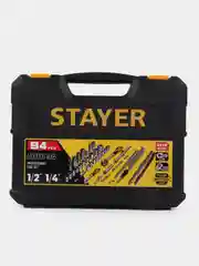 STAYER AUTO 94, 94 предм., (1/2+1/4), универсальный набор инструмента, Professional