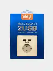 Розетка внутренняя с двумя USB портами