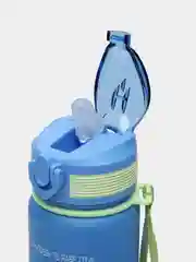 Лазурный бутылка для воды в школу, для спорта, на прогулку , в машину, в офис. Объем 1000 мл