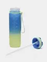 Лазурный бутылка для воды в школу, для спорта, на прогулку , в машину, в офис. Объем 1000 мл