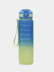 Лазурный бутылка для воды в школу, для спорта, на прогулку , в машину, в офис. Объем 1000 мл
