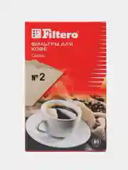 Фильтры для кофеварок неотбеленные Filtero Classic №2, комплект 160 штук