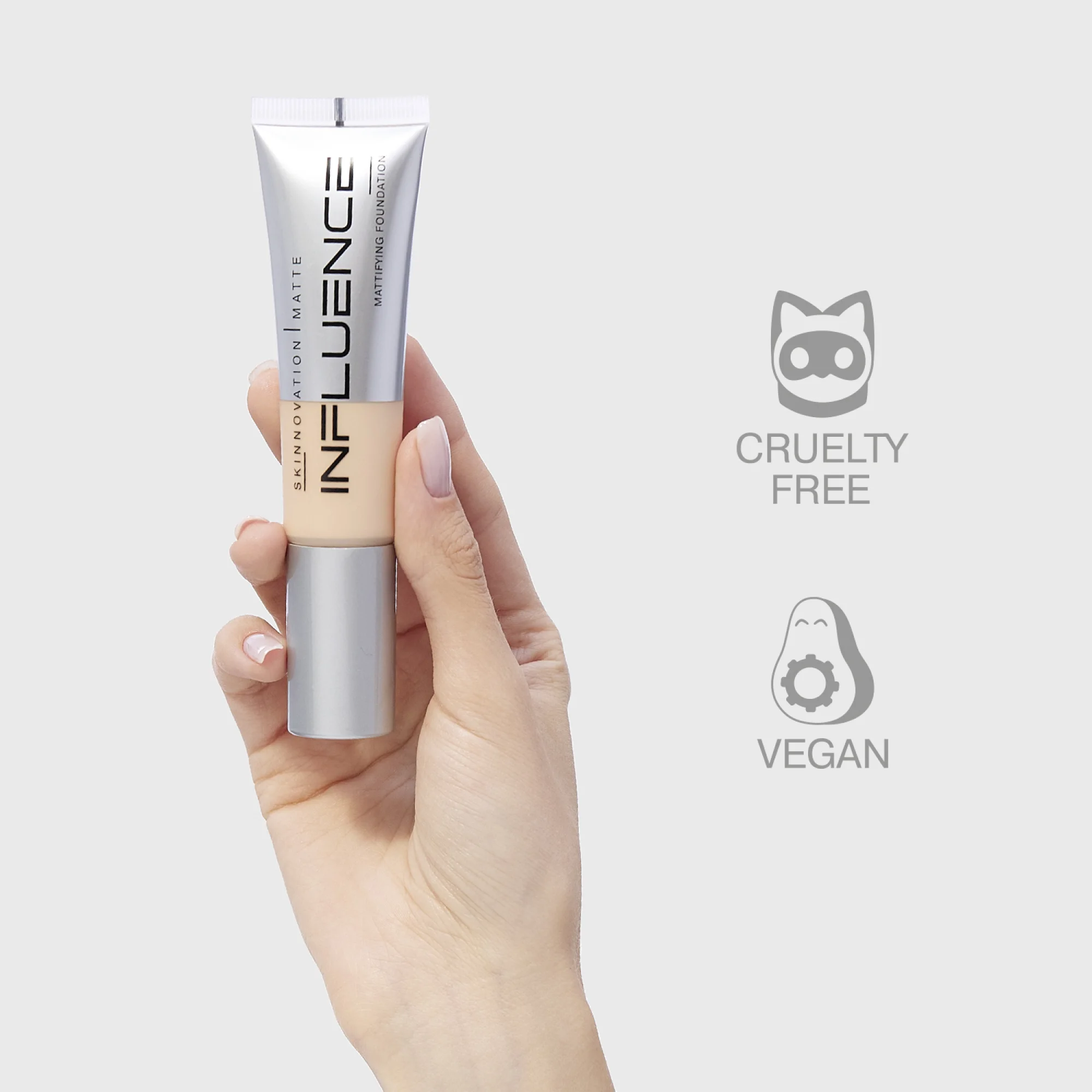 Тональная основа матирующая Influence Beauty Skinnovation Matte, тон 01