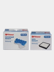 Filtero FTH 07 HEPA + FTM 04, набор фильтров для пылесосов Samsung