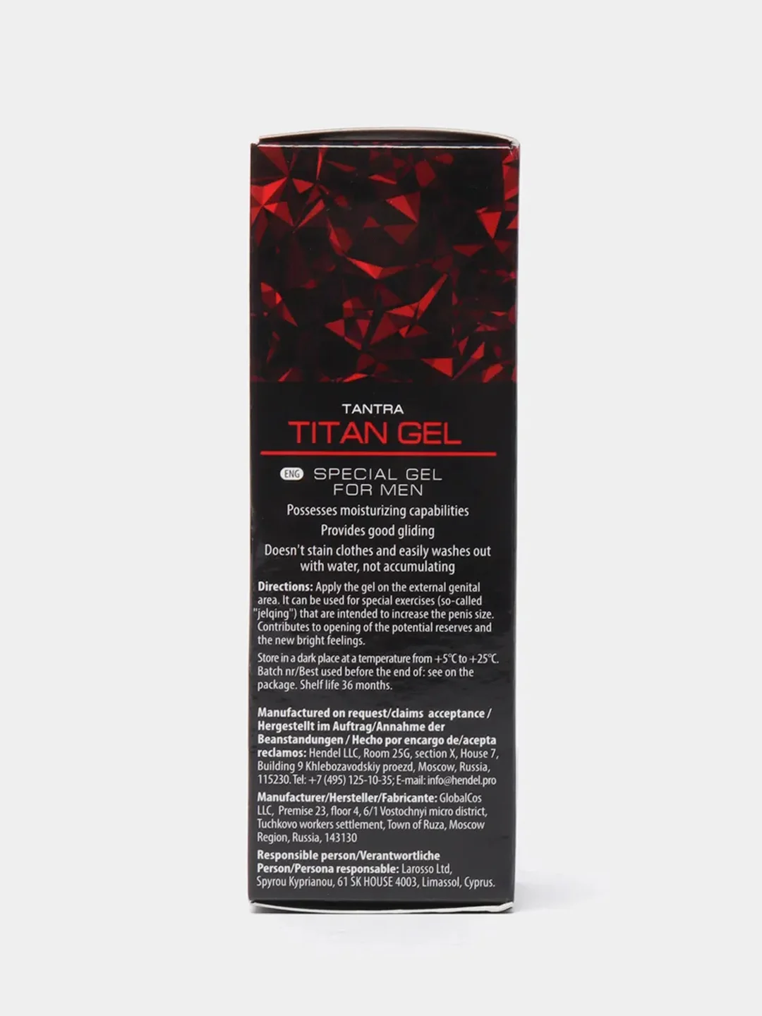 Гель-лубрикант для мужчин TITAN GEL TANTRA для увеличения члена