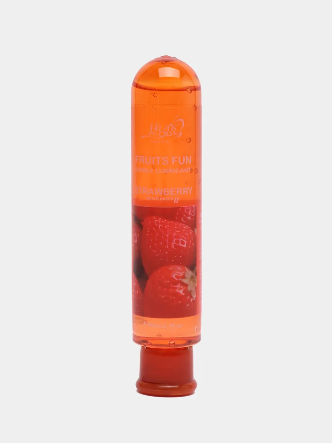Алый интимная гель - смазка, съедобный лубрикант на водной основе Fruits Fun, 80 мл
