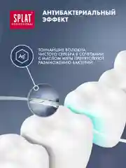 Зубная нить с волокнами серебра Splat DentalFloss, мятная, тонкая, 30 м