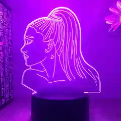 Фиолетовый ночник/светильник, USB, LED-подсветка