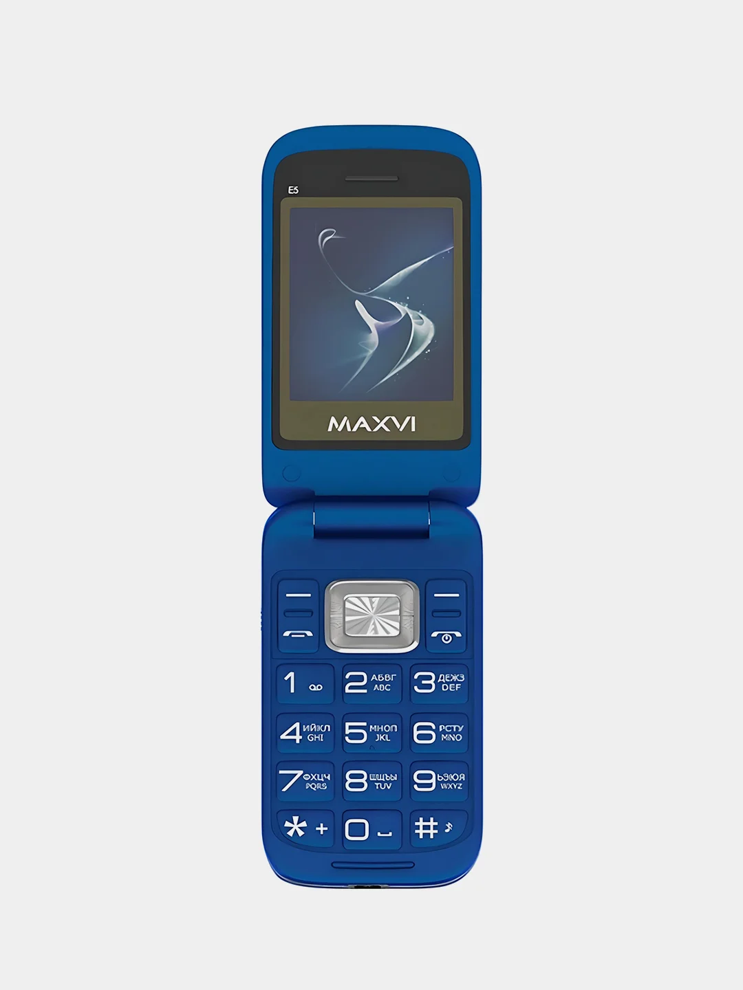 Красный кнопочный телефон-раскладушка Maxvi E5, с камерой, аккумулятор 1500 мАч