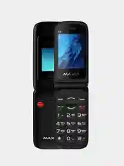 Черный кнопочный телефон-раскладушка Maxvi E8, с камерой, аккумулятор 1250мАч