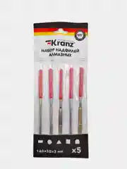 Набор надфилей алмазных KRANZ 140х50х3 мм, 5 шт