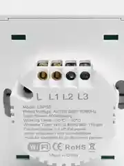 Белый умный выключатель с Алисой Wi-Fi с конденсатором, настенный