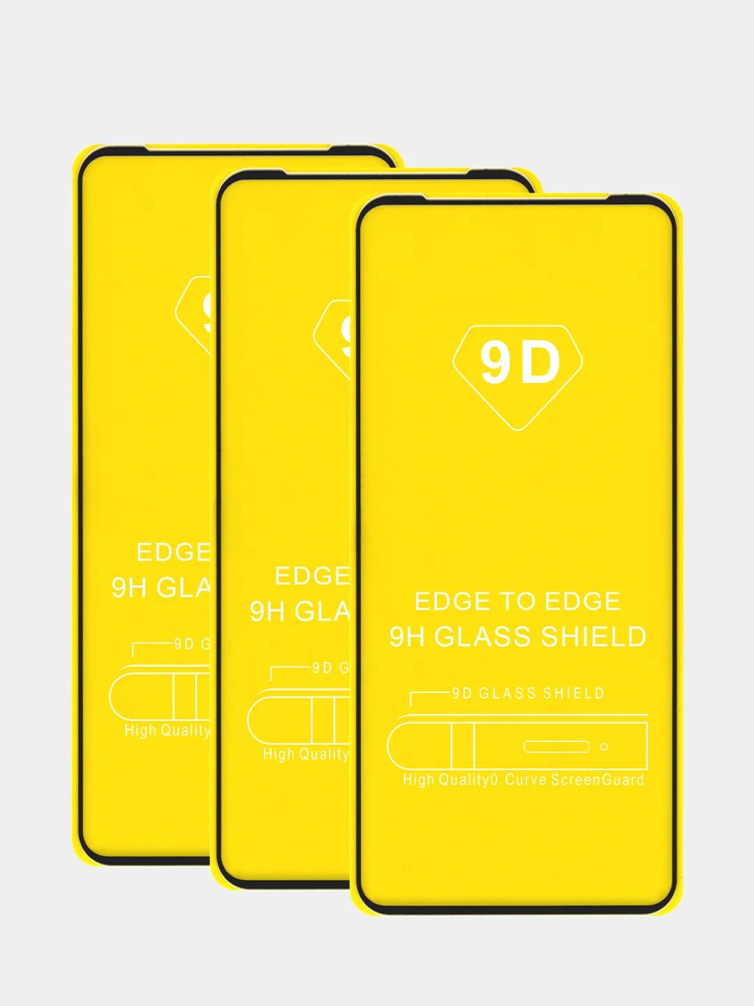 Черный защитное стекло для Xiaomi POCO M6 PRO
