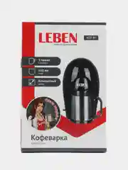Кофеварка капельная 400Вт, на одну чашку 150мл, корпус пластик, отделка нерж
