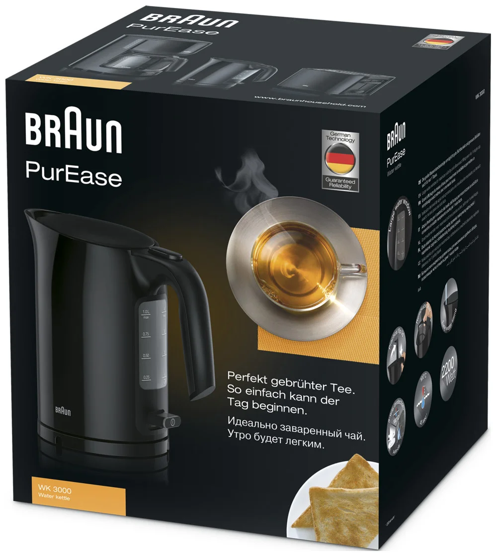Чайник электрический Braun WK 3000 черный