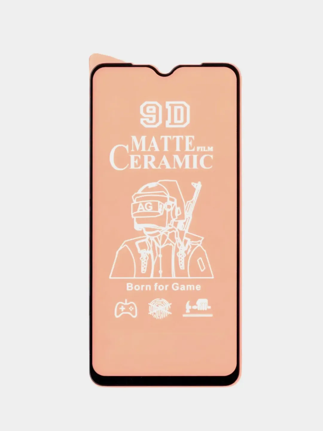 Черный защитная керамическая пленка матовая на Xiaomi Redmi 12C/10C/Poco C40 (Сяоми Редми)