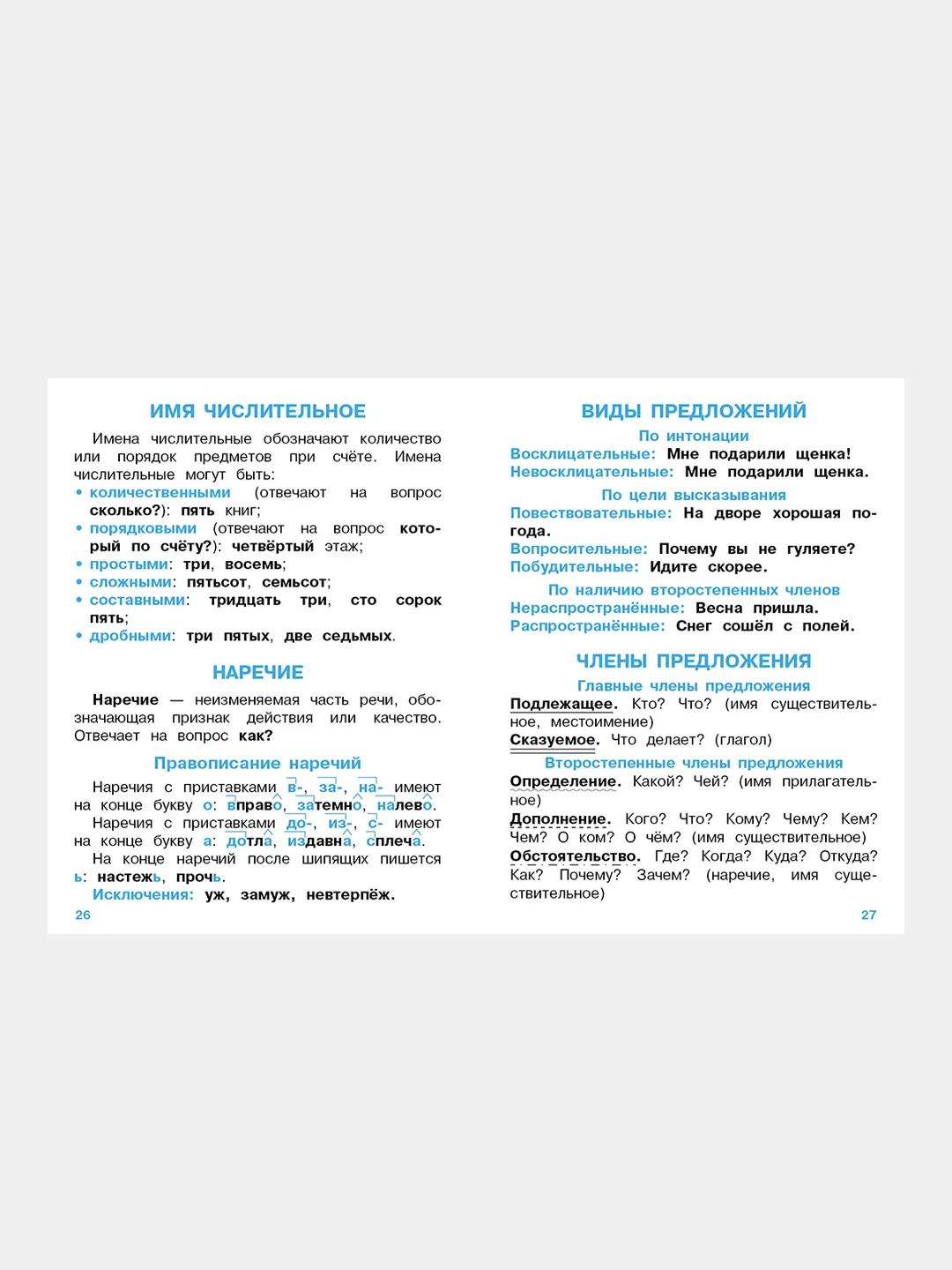 ПРАВИЛА ДЛЯ НАЧАЛЬНОЙ ШКОЛЫ (Комплект №2)